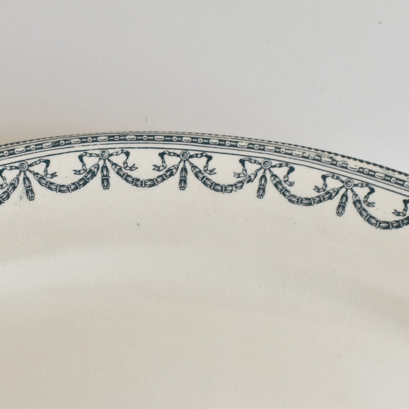 アンティークオーヴァル大皿 サラン Guirlandes Louis XVI（ガーランド ルイセーズ）