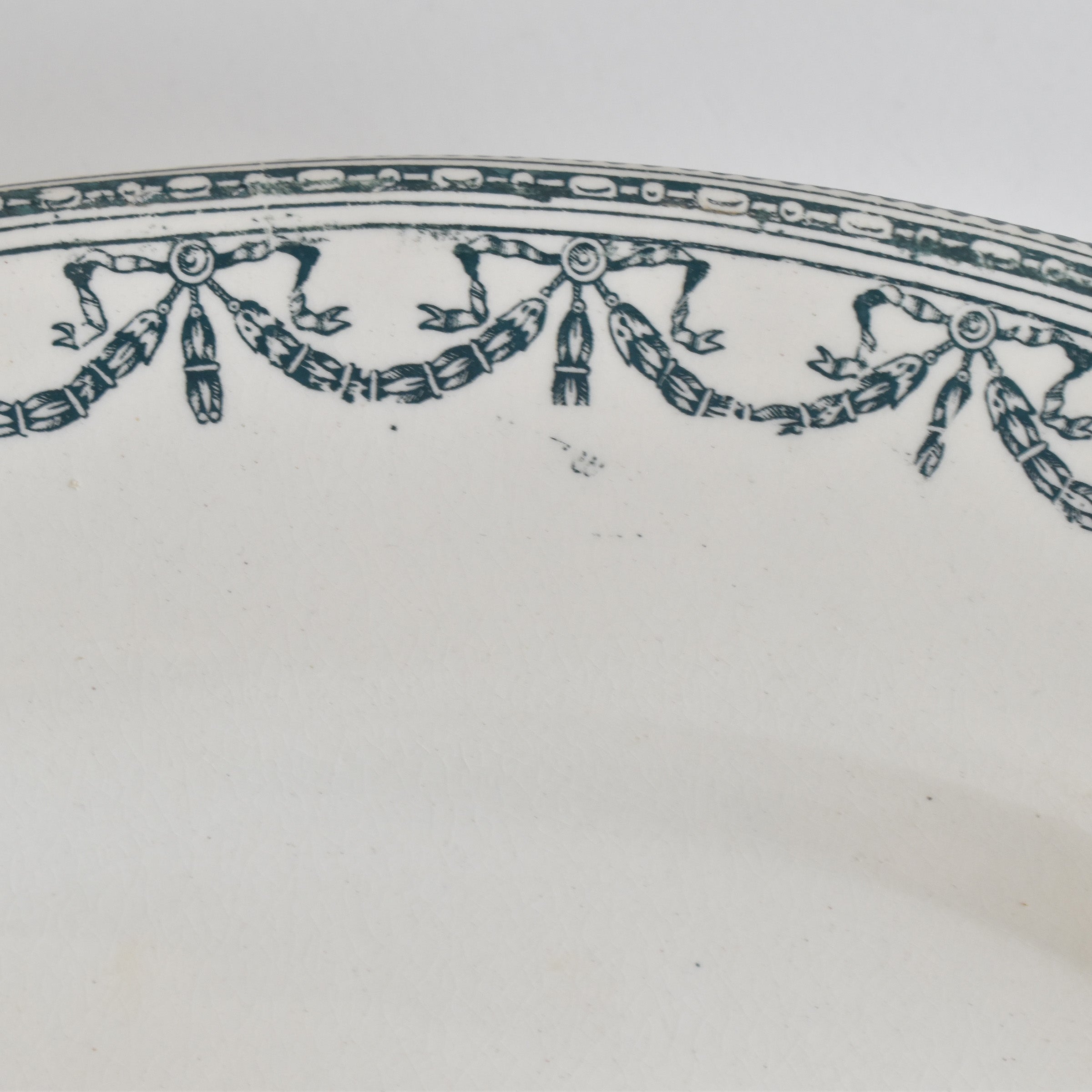 アンティークオーヴァル大皿 サラン Guirlandes Louis XVI（ガーランド