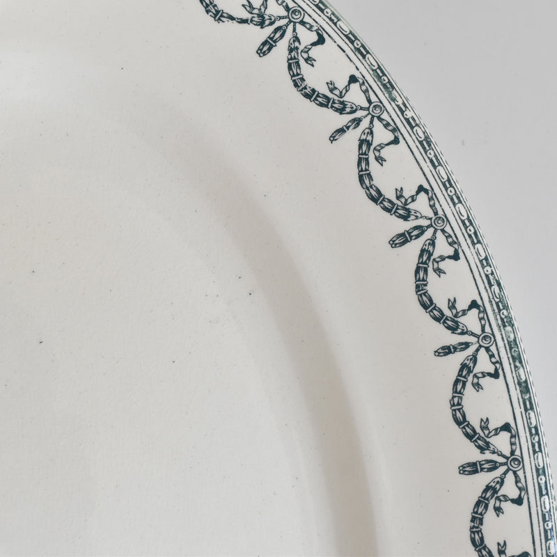 アンティークオーヴァル大皿 サラン Guirlandes Louis XVI（ガーランド ルイセーズ）