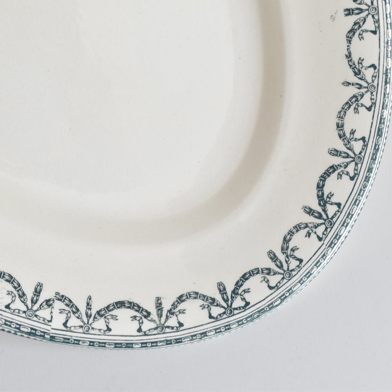 アンティークオーヴァル大皿 サラン Guirlandes Louis XVI（ガーランド ルイセーズ）