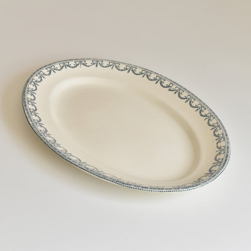 アンティークオーヴァル大皿 サラン Guirlandes Louis XVI（ガーランド ルイセーズ）