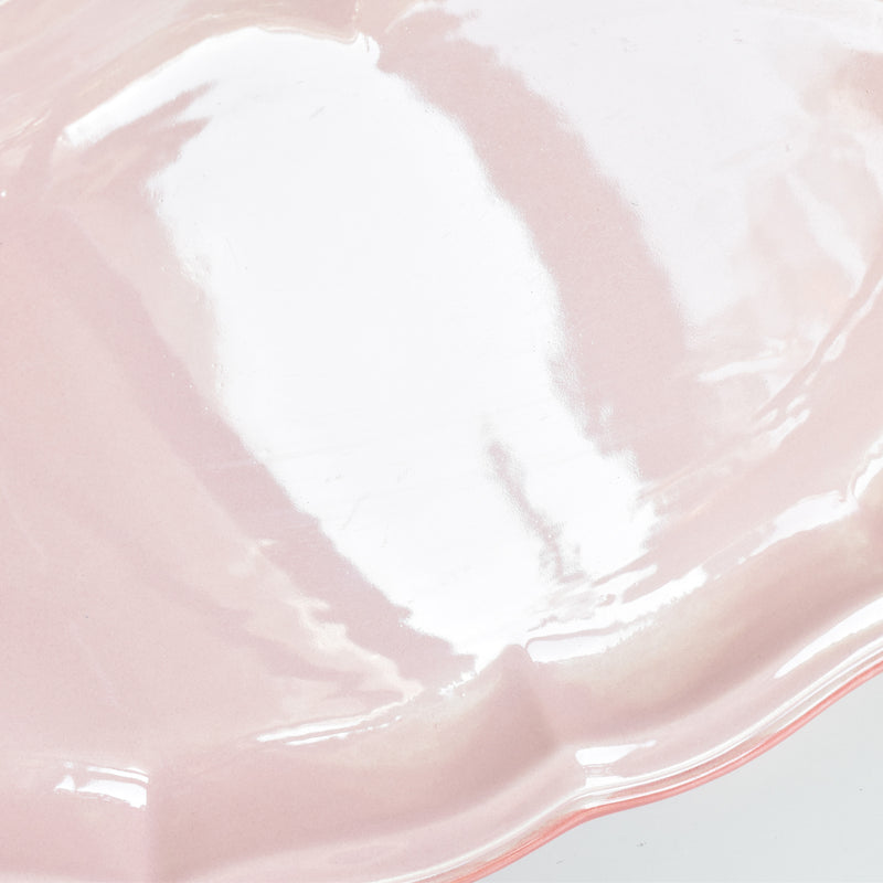 Vintage Oval Platter, Sarreguemines, Pink