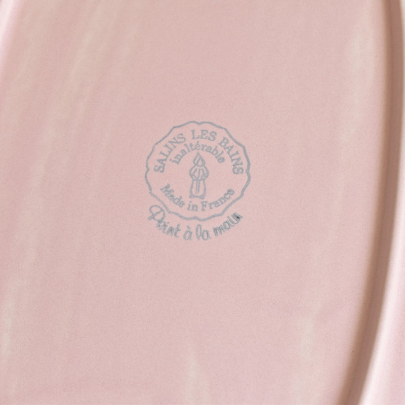 Vintage Oval Platter, Sarreguemines, Pink