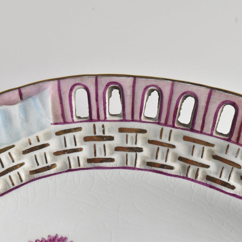 Antique Oval Plate, Sarreguemines J. Thiéry, 1894