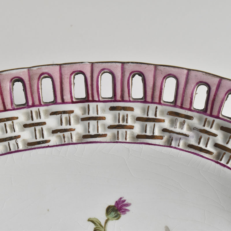 Antique Oval Plate, Sarreguemines J. Thiéry, 1894