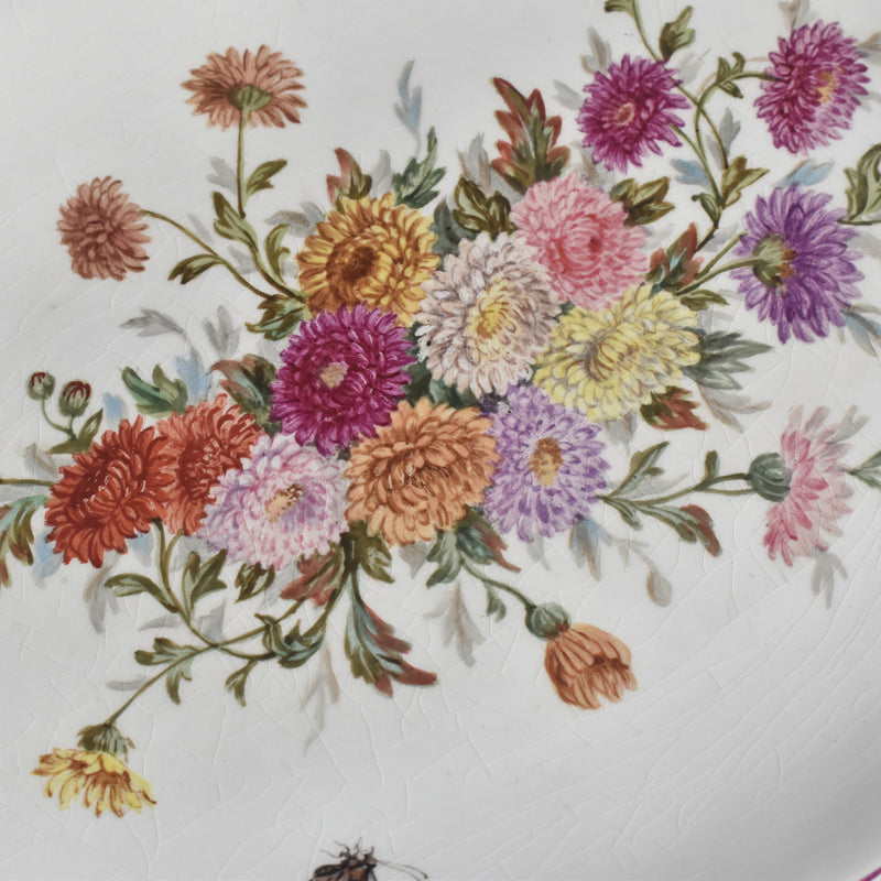 Antique Oval Plate, Sarreguemines J. Thiéry, 1894