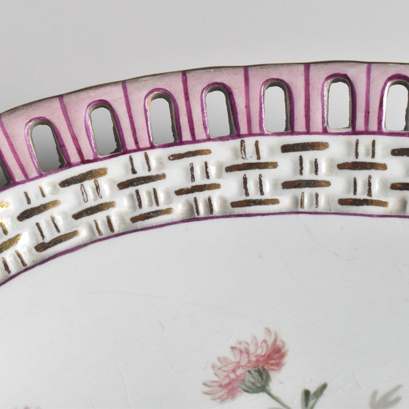 Antique Oval Plate, Sarreguemines J. Thiéry, 1894