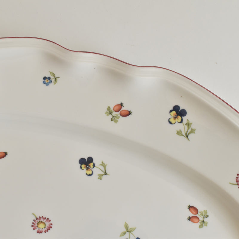 ヴィンテージオーヴァル大皿 ビレオイ＆ボッホ Petite Fleur（プチットフルール）