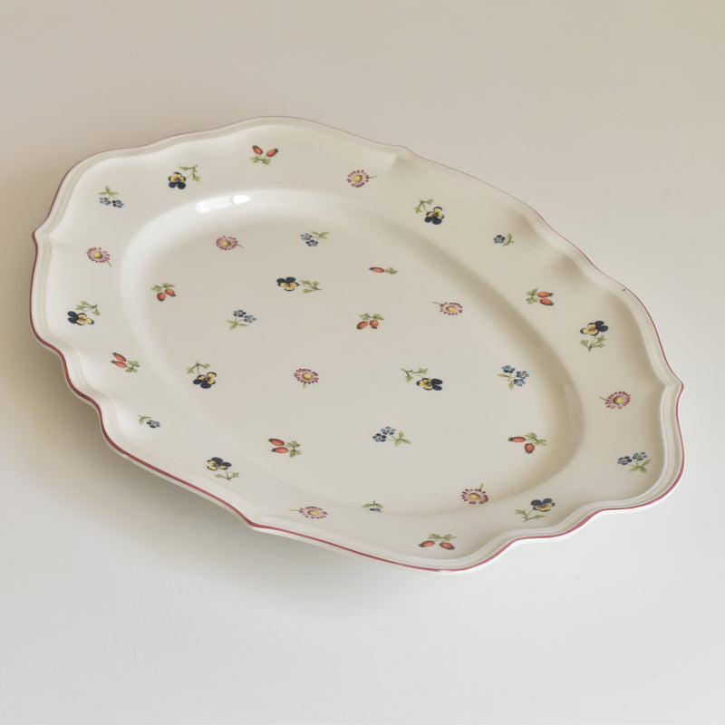 ヴィンテージオーヴァル大皿 ビレオイ＆ボッホ Petite Fleur（プチットフルール）