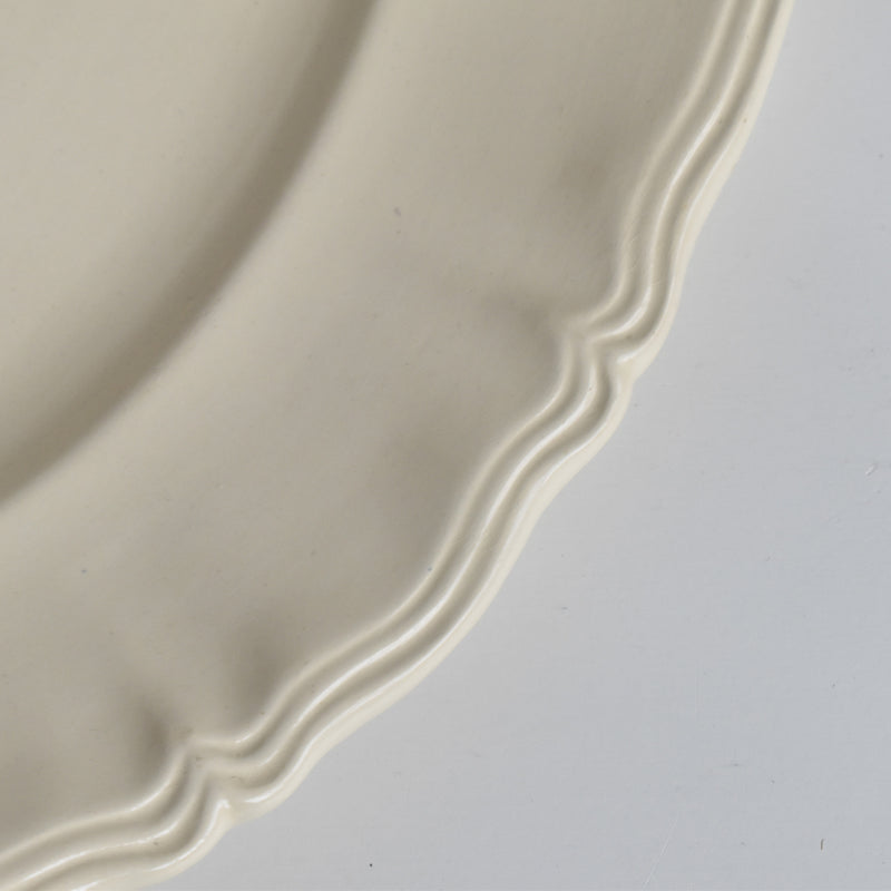Vintage Oval Plate, Digoin & Sarreguemines, Floral Rim