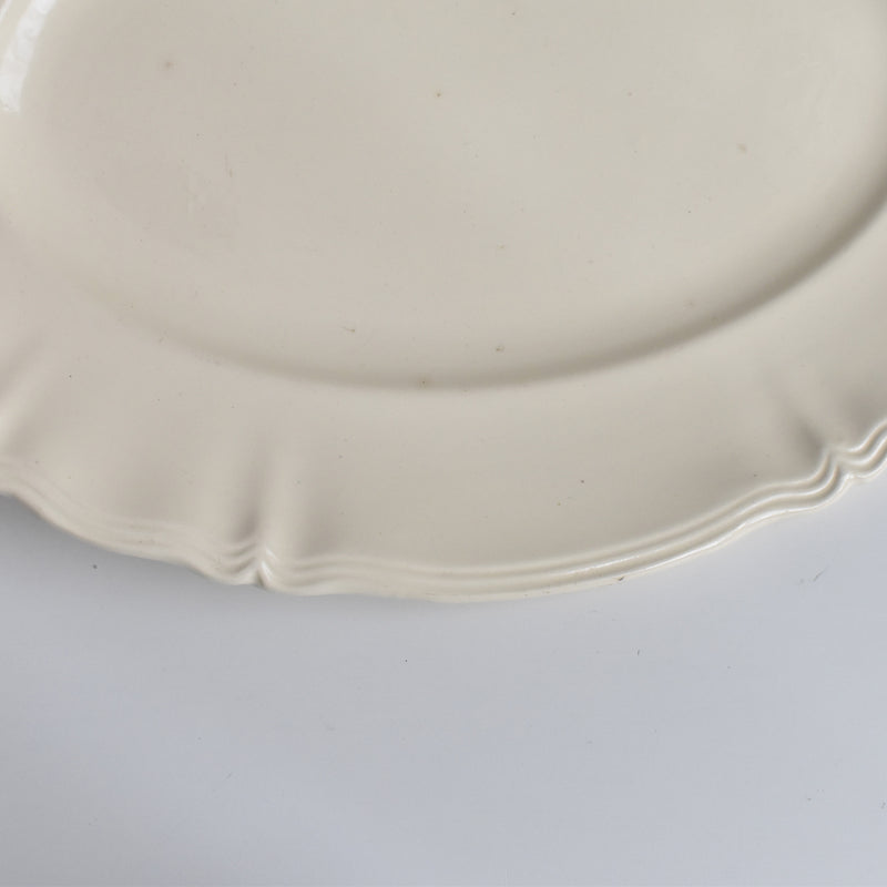 Vintage Oval Plate, Digoin & Sarreguemines, Floral Rim