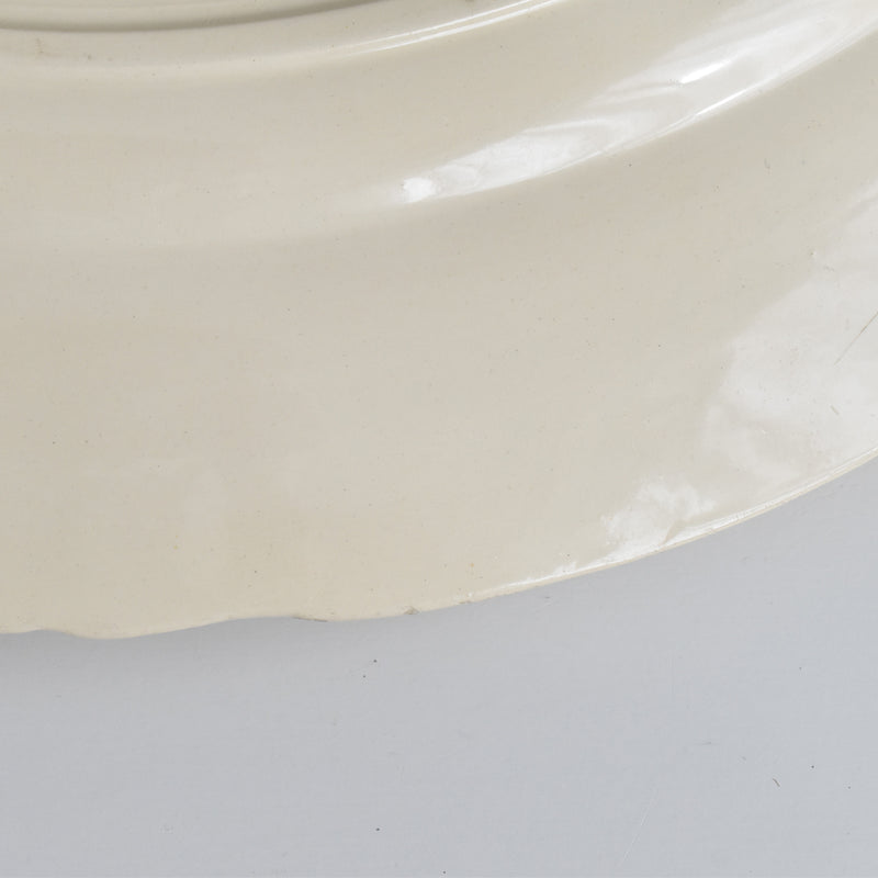 Vintage Oval Plate, Digoin & Sarreguemines, Floral Rim