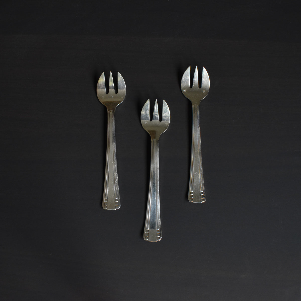 【お42】30 フランス　アンティーク　オイスター　フォーク　メッキ お42】30 フランス アンティーク オイスター フォーク メッキ