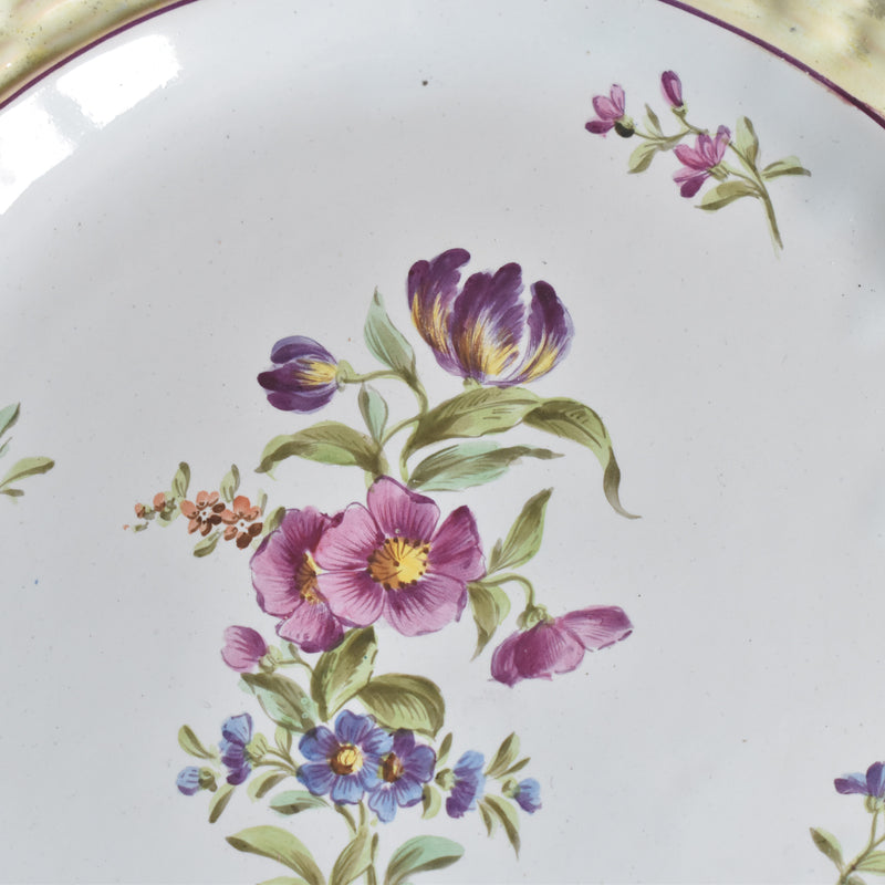 アンティークデザートプレート パニエレリーフ A