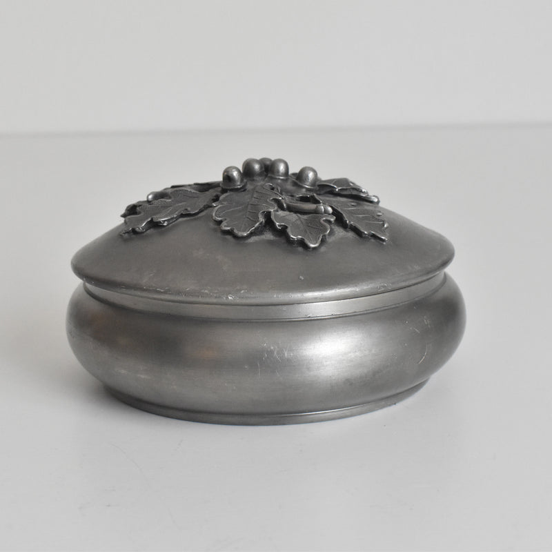 Vintage Pewter Bonbonniere Acorn Jean Goardere