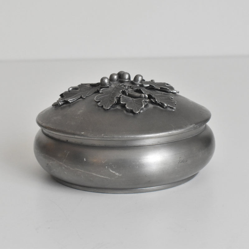 Vintage Pewter Bonbonniere Acorn Jean Goardere