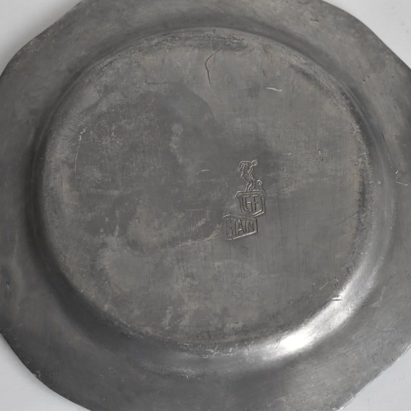 Vintage Pewter Bottle Coaster Finstain A