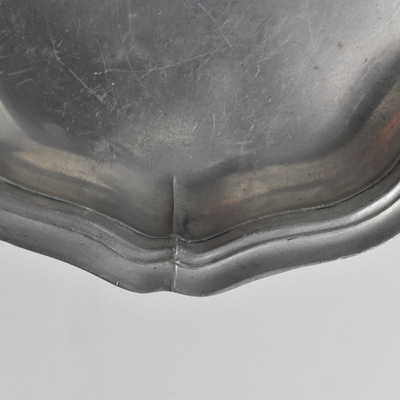 Vintage Pewter Bottle Coaster J.H B