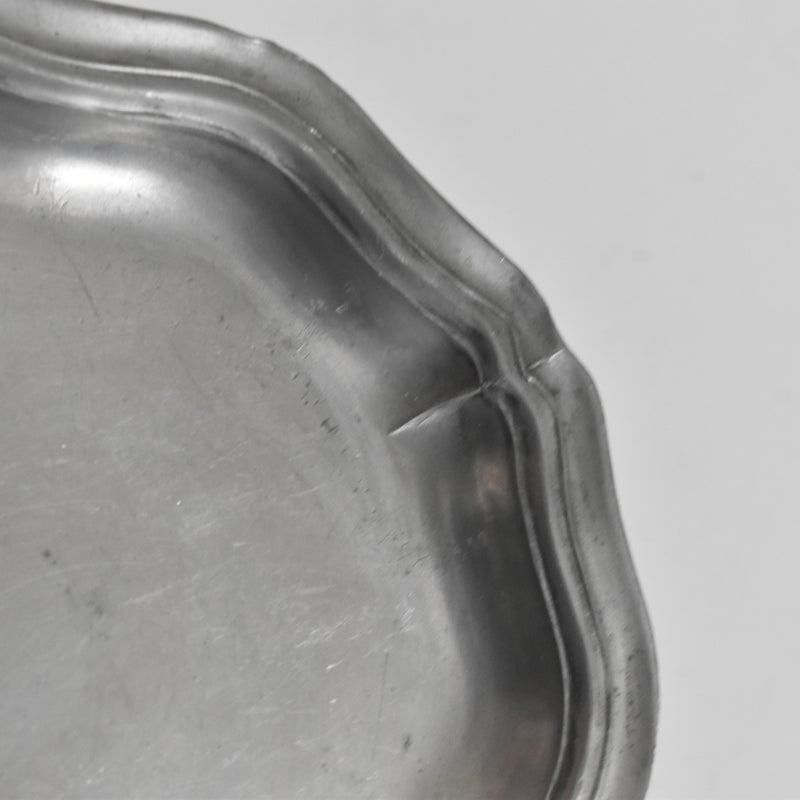 Vintage Pewter Bottle Coaster J.H B