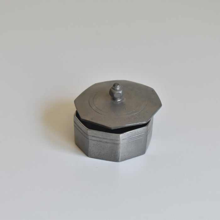 ヴィンテージピューター スモールオクトゴナルボックス