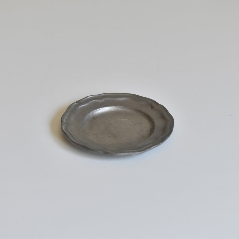 Vintage Pewter Glass Coasters