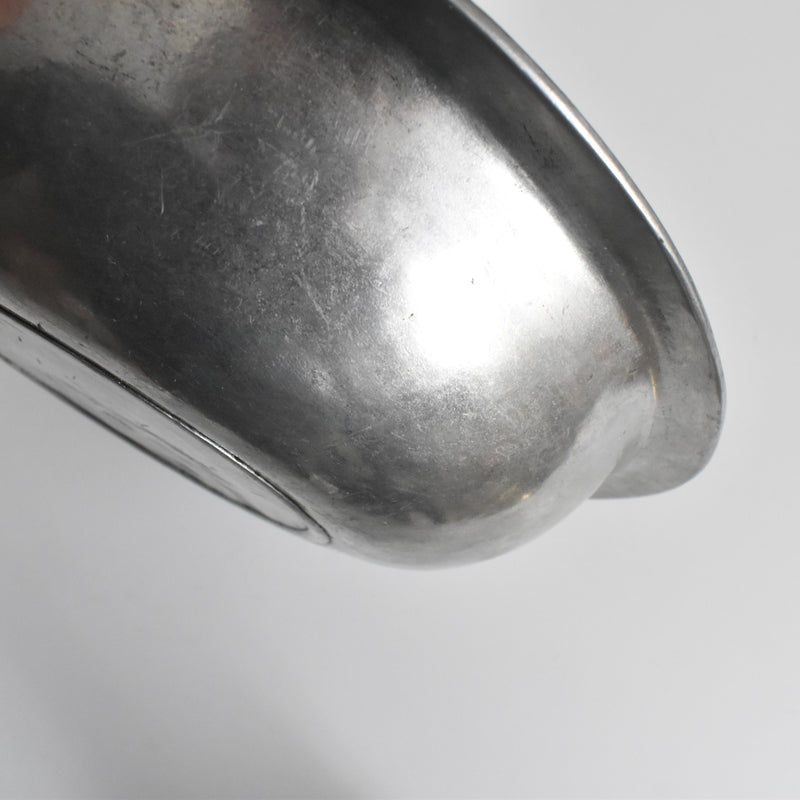 Antique Pewter Deep Plate