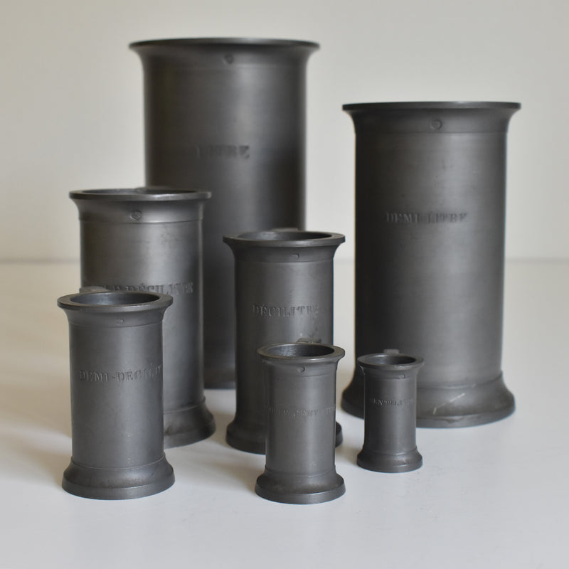 ヴィンテージピューター 計量カップ 7点セット J.R