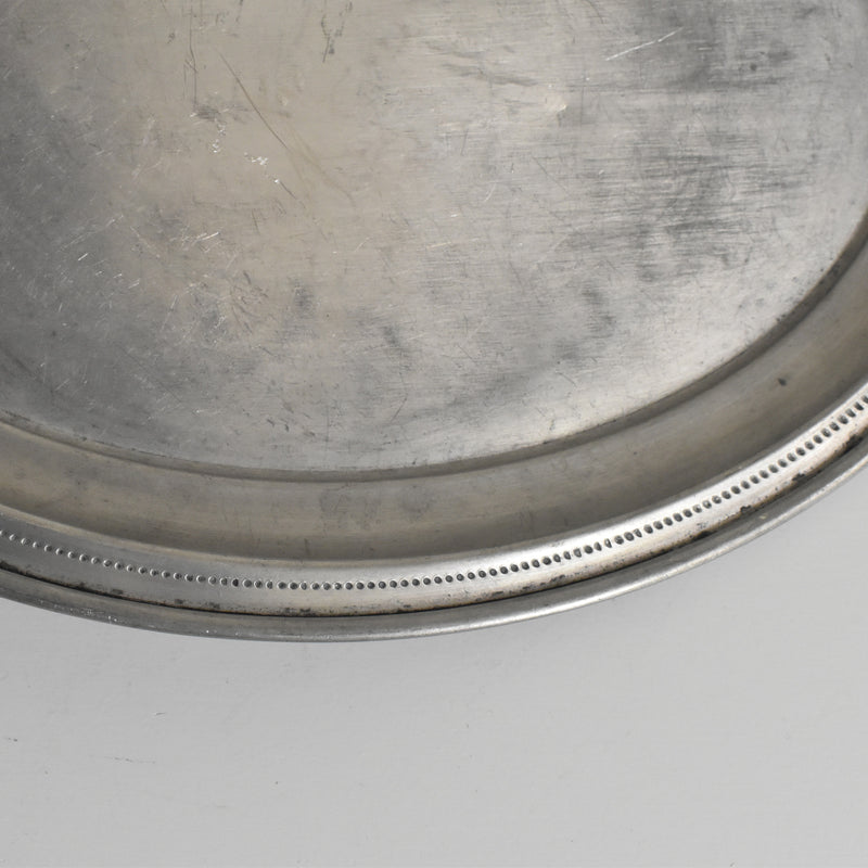 Vintage Pewter Oval Plate