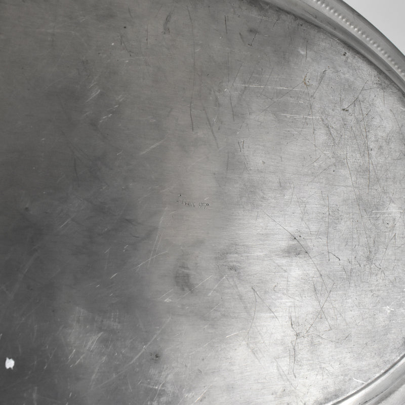 Vintage Pewter Oval Plate