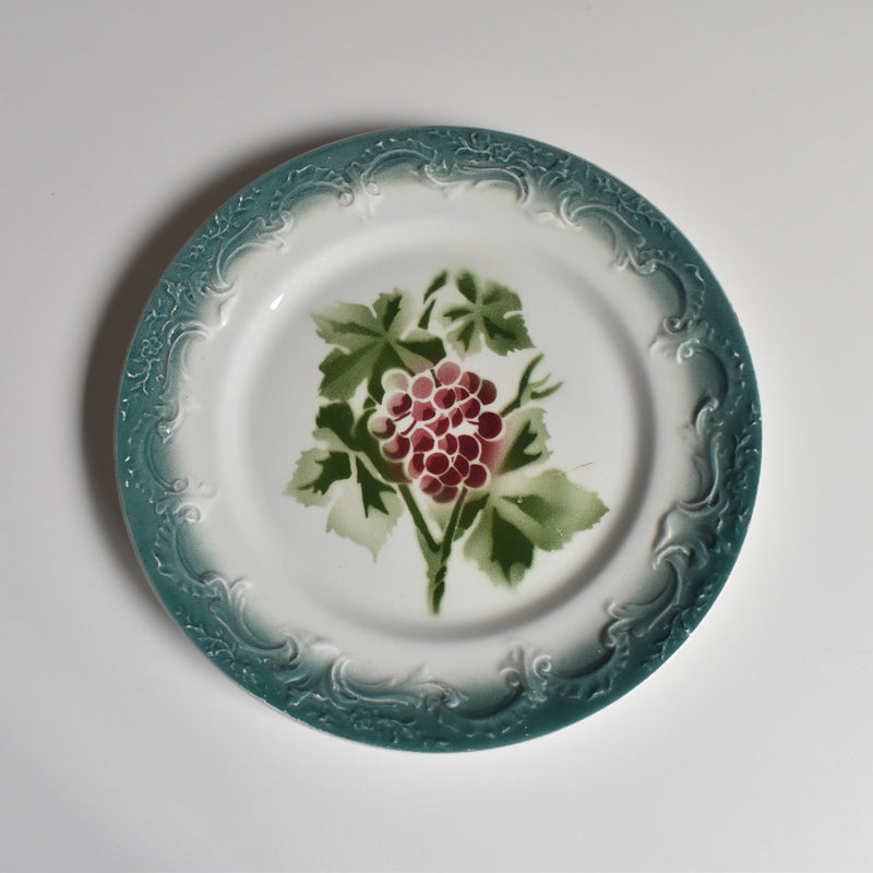 Antique Plate Pecsonne Raisins C