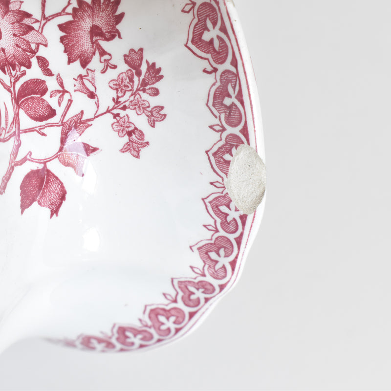 Antique Creil et Montereau Pitcher - Bouquets