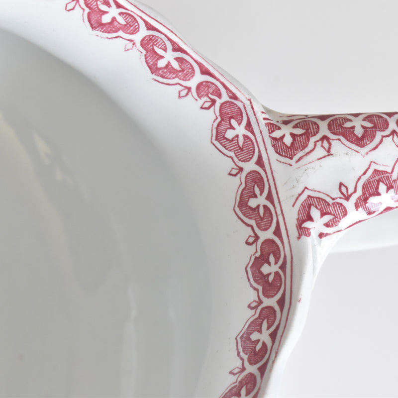 Antique Creil et Montereau Pitcher - Bouquets