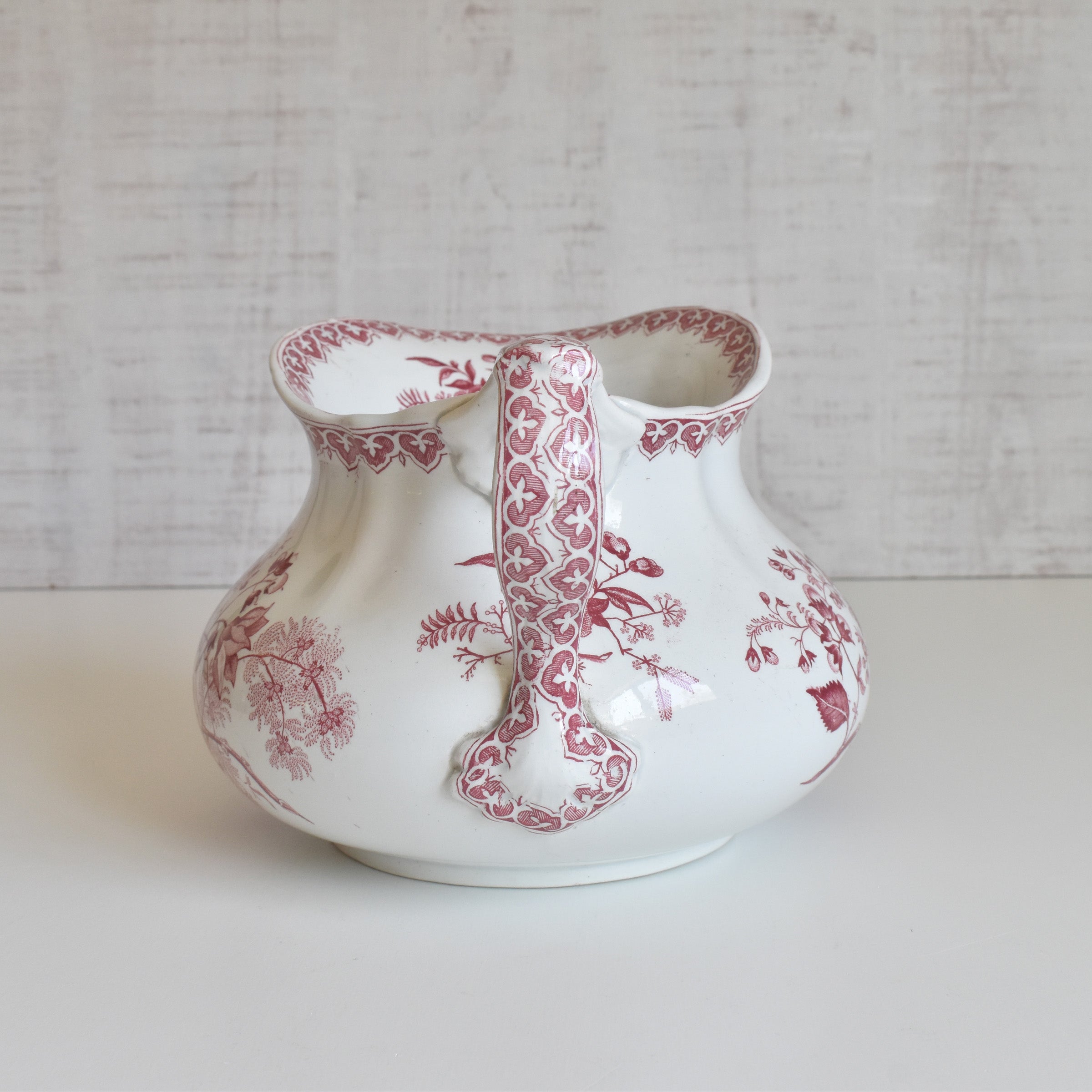【希少】Creil et Montereau アンティーク　ピシェ　花瓶 アンティークピシェ クレイユモントロー Bouquets (ブーケ) — Loane