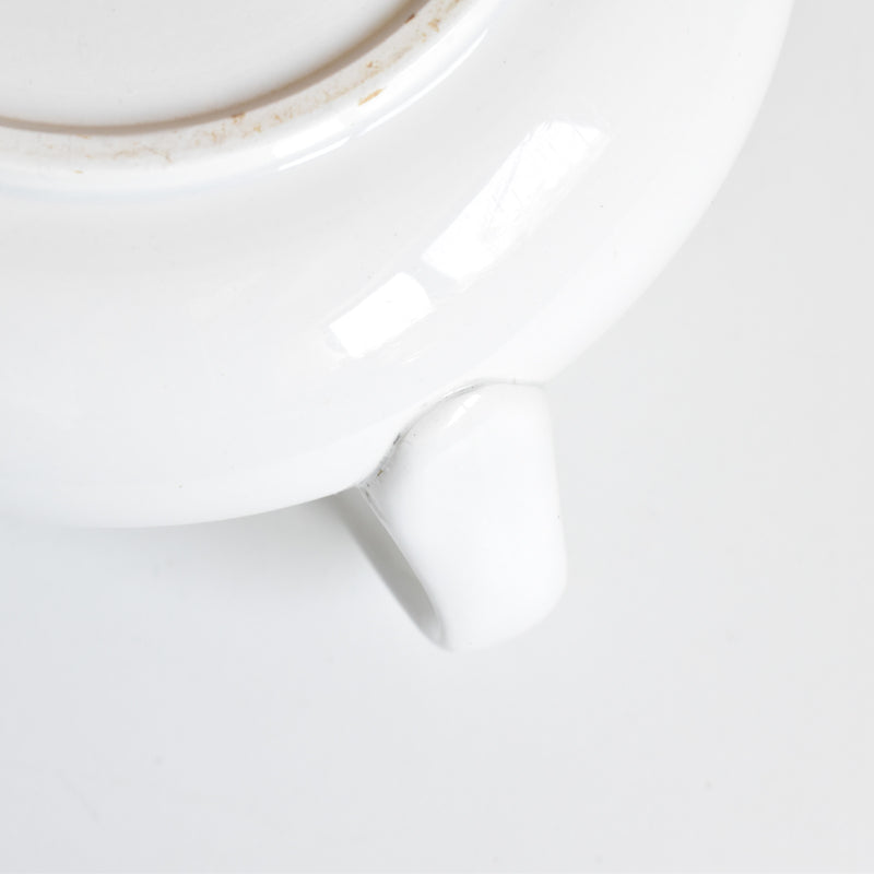 Antique Digoin & Sarreguemines White Pitcher