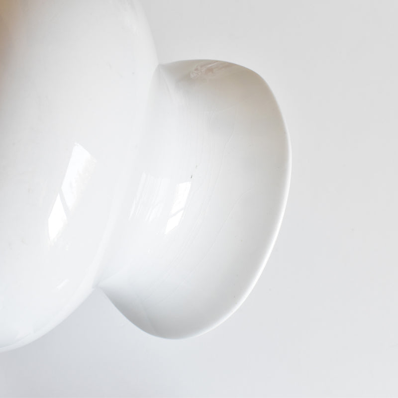 Antique Digoin & Sarreguemines White Pitcher