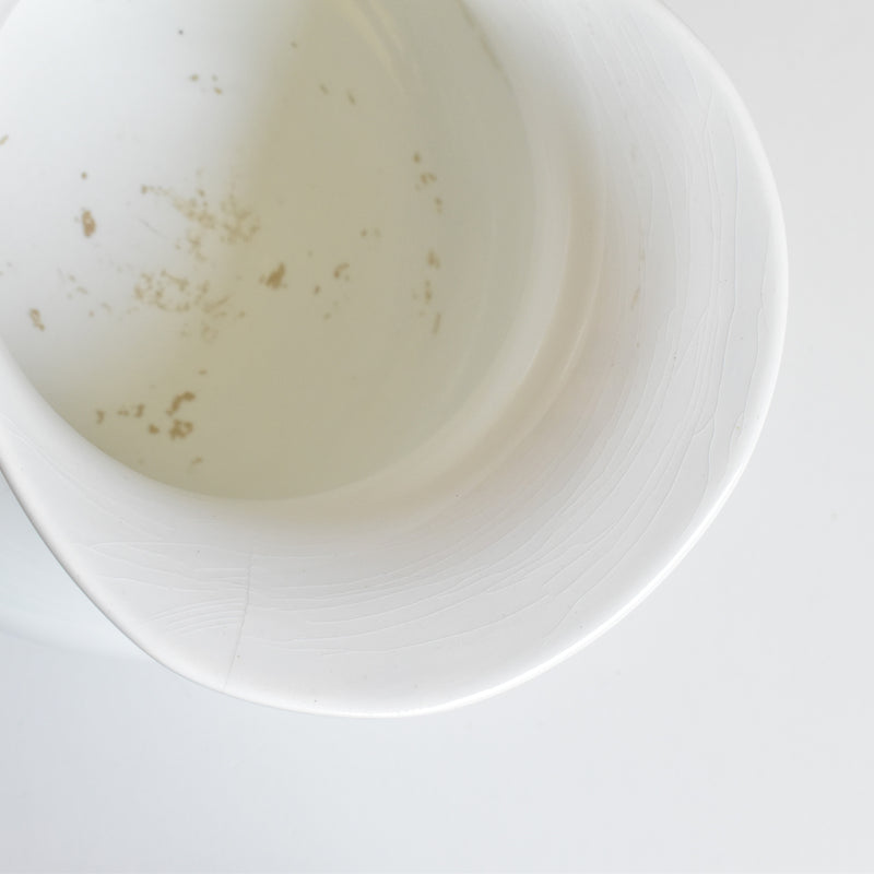 Antique Digoin & Sarreguemines White Pitcher