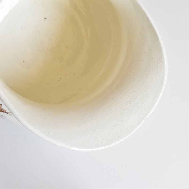 Antique Gien Pitcher, Fleurs Variées