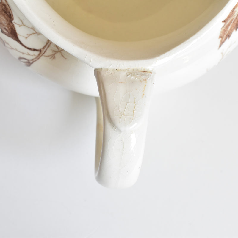 Antique Gien Pitcher, Fleurs Variées