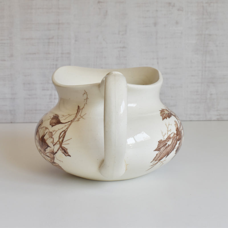 Antique Gien Pitcher, Fleurs Variées
