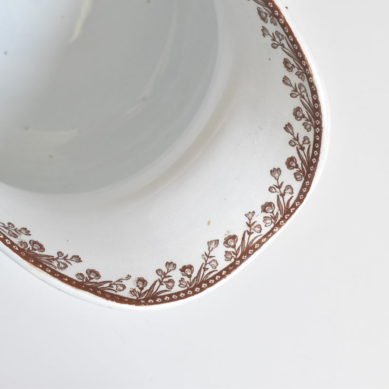 Antique Pitcher F.F Pecquessonne Roseaux