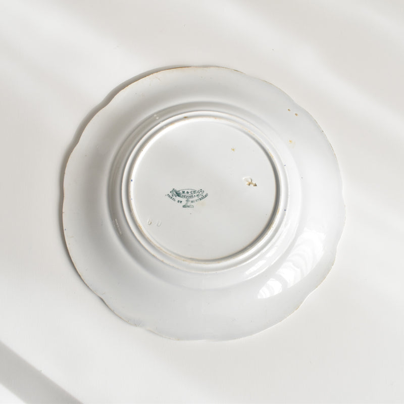Antique Decorative Plate Creil et Montereau L.M&Cie Juillet (July)