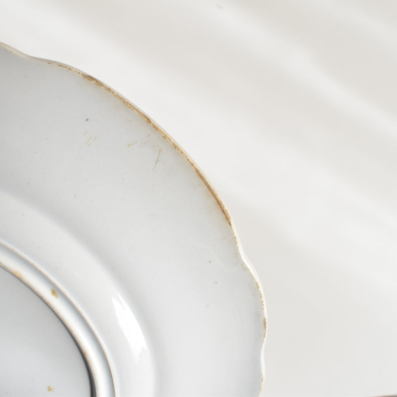 Antique Decorative Plate Creil et Montereau L.M&Cie Juillet (July)