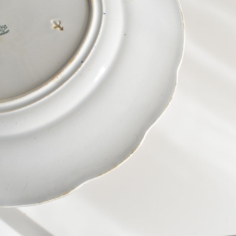 Antique Decorative Plate Creil et Montereau L.M&Cie Juillet (July)