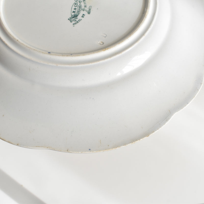 Antique Decorative Plate Creil et Montereau L.M&Cie Juillet (July)