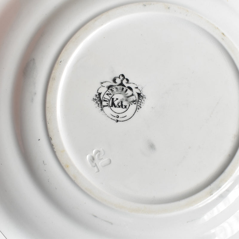Antique Decorative Plate KG Luneville Seigneur