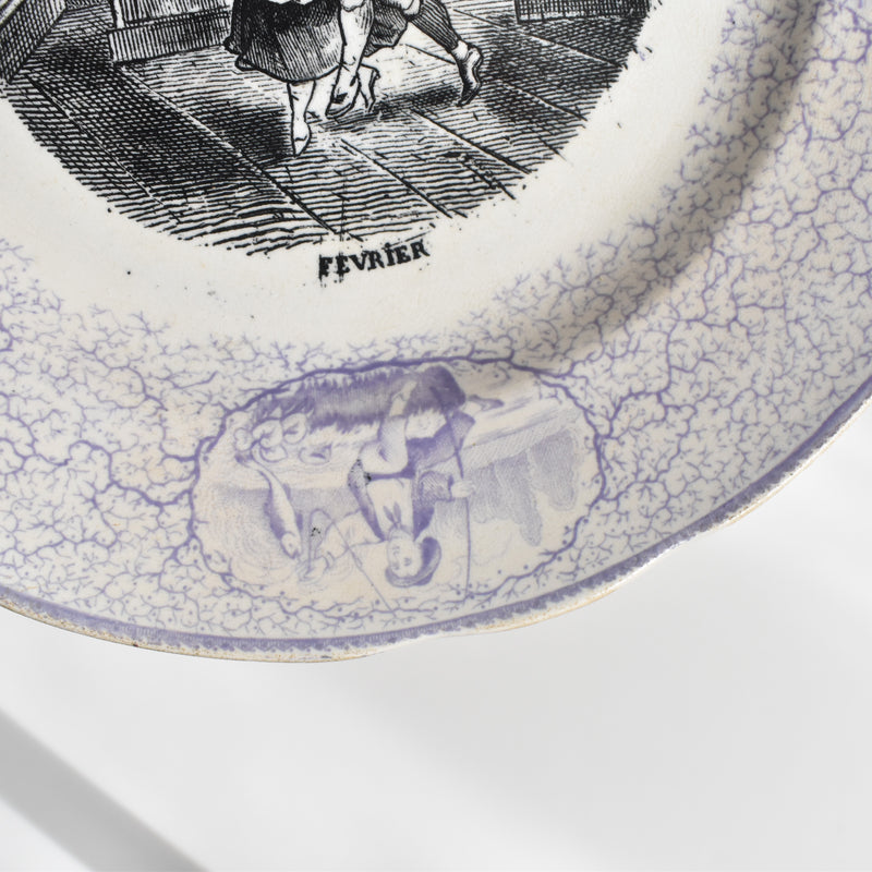 Antique Decorative Plate Pecsone February