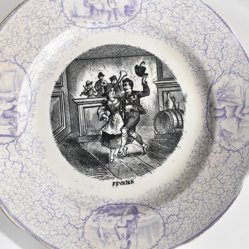 Antique Decorative Plate Pecsone February