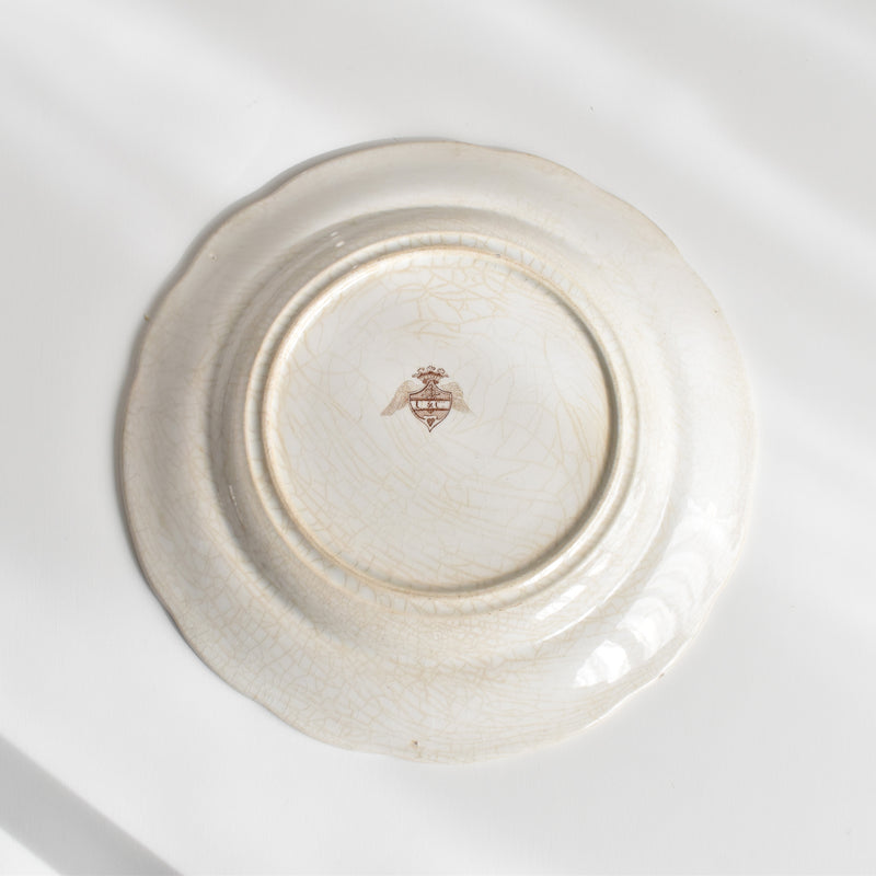 Antique Decorative Plate, U&C Sarreguemines, September
