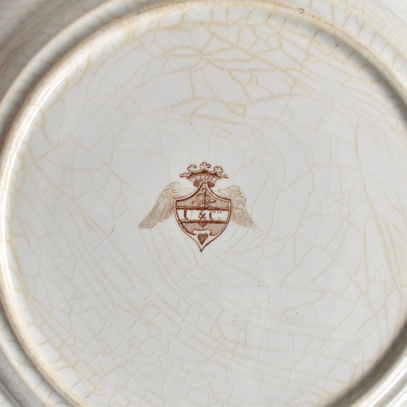 Antique Decorative Plate, U&C Sarreguemines, September