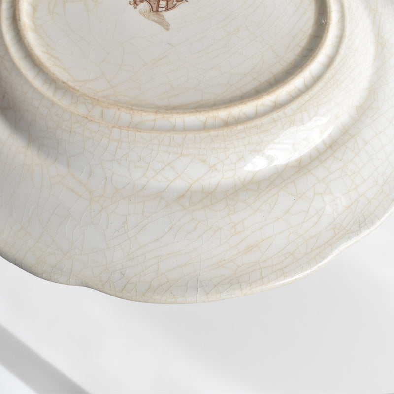 Antique Decorative Plate, U&C Sarreguemines, September